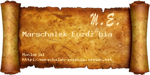 Marschalek Euzébia névjegykártya